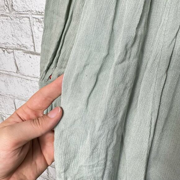 Free People Sage Green Embroidered Mini Dress - Picture 7 of 12